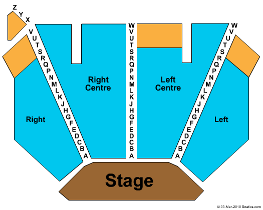 Red Robinson Show Theatre Seating Chart